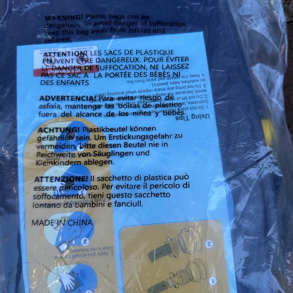 Blue and Yellow Product Packaging
